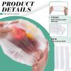 Leyndo 1000 Pcs Disposable Shower Caps Waterproof Plastic Bath Caps Bulk, Elastic Hair Processing Thick Waterproof Bath for Women, Spa Party Travel, Hair Salon(Clear) view 3