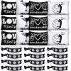 Sotiff 24 Pcs Volleyball Cosmetic Bag and Sport Hair Scrunchies Sport Team Gifts Canvas Makeup Bags Volleyball Elastic Hair Ties Bands Ponytail Holders for Women Toiletry Zipper Pouch Players Lover view 1