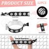 Sotiff 24 Pcs Volleyball Cosmetic Bag and Sport Hair Scrunchies Sport Team Gifts Canvas Makeup Bags Volleyball Elastic Hair Ties Bands Ponytail Holders for Women Toiletry Zipper Pouch Players Lover view 3
