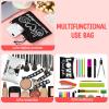 Sotiff 24 Pcs Volleyball Cosmetic Bag and Sport Hair Scrunchies Sport Team Gifts Canvas Makeup Bags Volleyball Elastic Hair Ties Bands Ponytail Holders for Women Toiletry Zipper Pouch Players Lover view 4