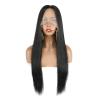 13x4 HD transparent lace front wig black straight hair natural color human wig hair gel free Brazilian female wig density 150% human hair silky wig view 2