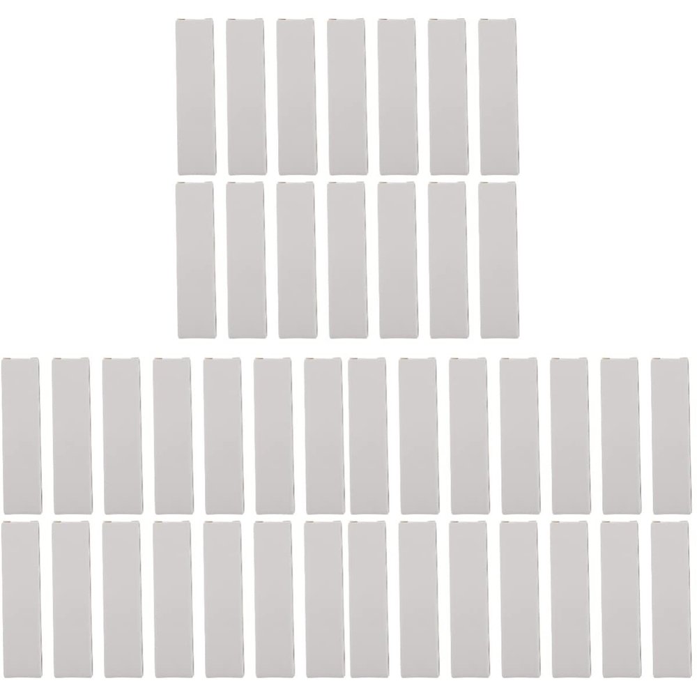 150pcs Empty Lip Gloss Box Mascara Tube Packaging Mini Rectangle White Boxes Kraft Paper Case Glaze Balm Organizer Tube Storage DIY Make-up Sample Holder Wrapping