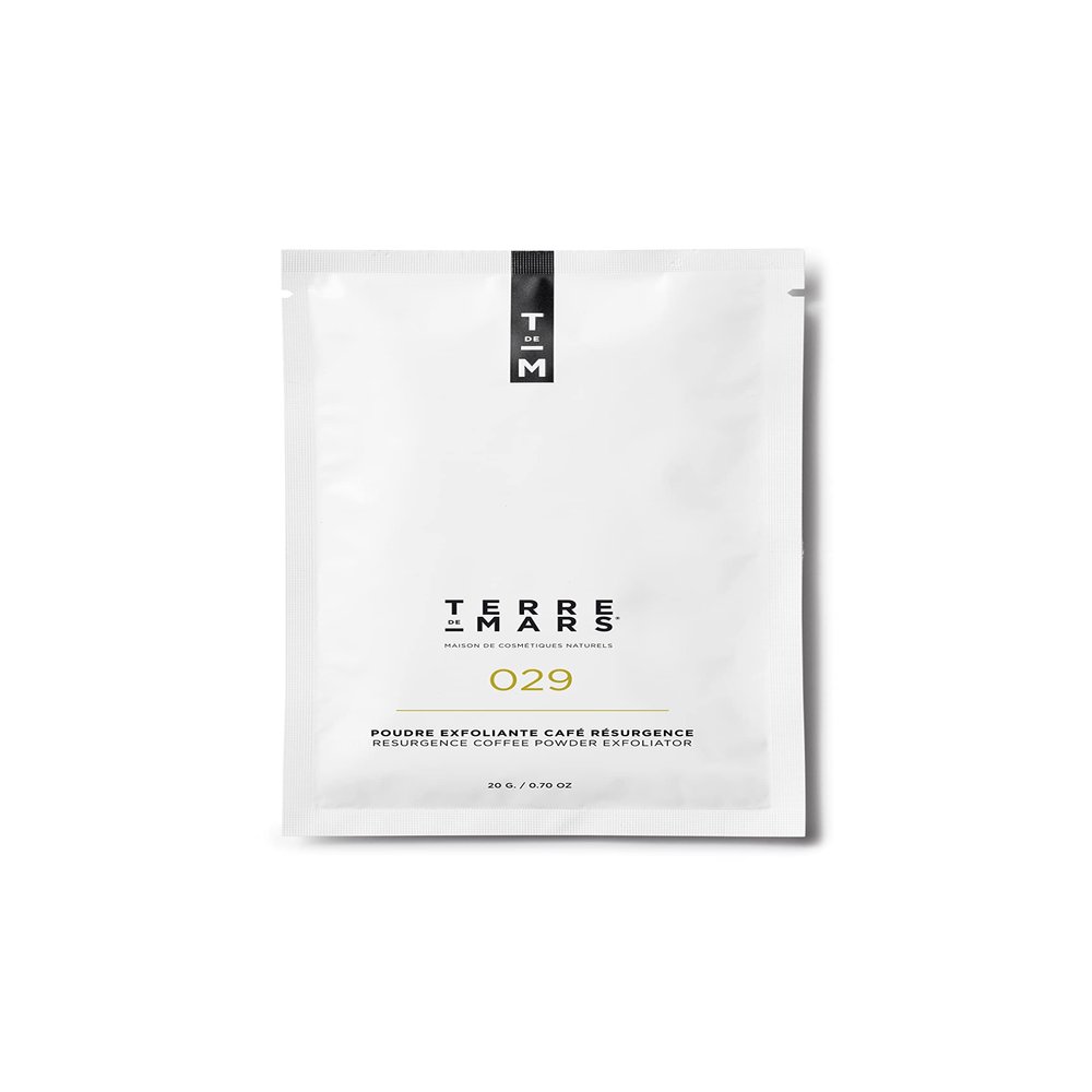 TERRE DE MARS| Resurgence Coffee Powder Exfoliator | Cosmos Organic | Caf Arabica | Coconut | Castor oil| Exfoliates | Moisturizes | Nourishes | 20gm