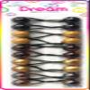 Dream World Hair Accessories | Ponytail Hair Ties 10 PCS | Brown Mix view 1