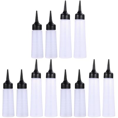 LALAFINA 12 pcs Diy + Container Hair for S Bottles Supplies Liquid Refillable Coloring L Size Applicator Shampoo Squeeze Salon Holder Plastic Dispenser Color Dropper Dye Paint Craft