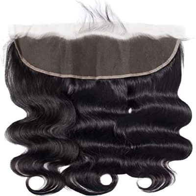 13x4 HD Lace Frontal in Natural Black 1B Body Wave (22, Natural Black 1B)