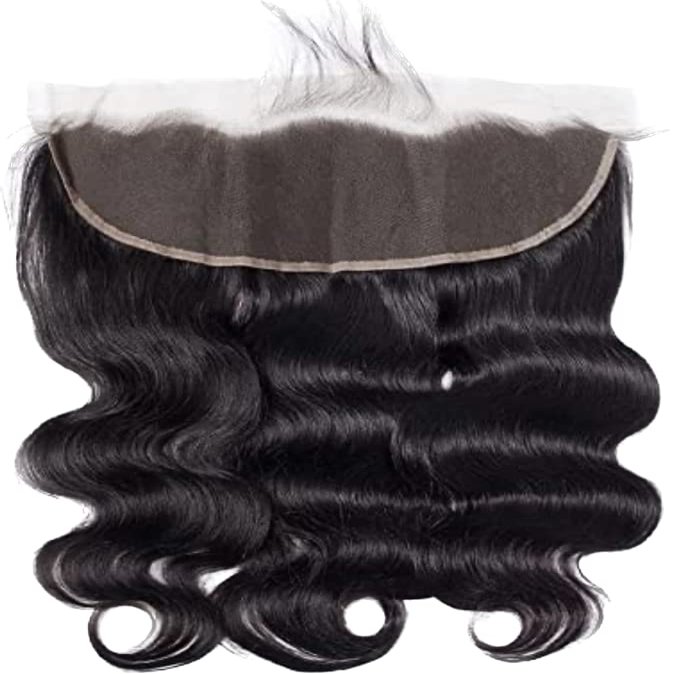 13x4 HD Lace Frontal in Natural Black 1B Body Wave (22, Natural Black 1B)