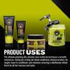 GIBS Con Man Hair & Beard Pudding - Leave In Conditioner - Curl Definer - Moisturizer - 3.25 oz Travel Size view 2