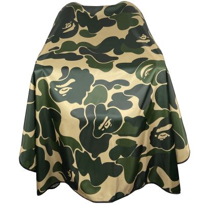 New Camouflage A Professional Barber Cape - Waterproof, Large (63' 56') Hairdressing Salon Cape with Snap Closures