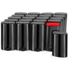 20 Pack 15g Plastic Oval Deodorant Containers Empty Lipstick Balm Tubes Twist-Up Cosmetic Tube Bottle with Cap for DIY Chapstick Lotion Sticks Vials Crayon - Black view 1