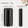 20 Pack 15g Plastic Oval Deodorant Containers Empty Lipstick Balm Tubes Twist-Up Cosmetic Tube Bottle with Cap for DIY Chapstick Lotion Sticks Vials Crayon - Black view 2