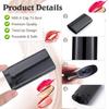20 Pack 15g Plastic Oval Deodorant Containers Empty Lipstick Balm Tubes Twist-Up Cosmetic Tube Bottle with Cap for DIY Chapstick Lotion Sticks Vials Crayon - Black view 3