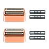Professional Replacement Foil and Cutters for BaBylissPRO Barberology Double Foil Shaver, Compatible with BaBylissPRO Barberology FXFS2 Shaver (Rose Gold) view 1