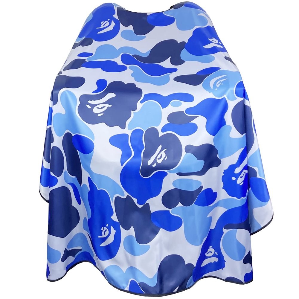 Barber Cape for Men Professional Hair Cutting Salon Cape with Snap Closures Waterproof Large Hairdressing Styling Cape Gown for Barber- 63 56 (New Camouflage D)