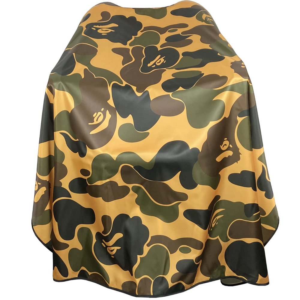 Barber Cape for Men Professional Hair Cutting Salon Capes with Snap Closures Waterproof Large Hairdressing Styling Gown for Barber- 63 56 (New Camouflage B)