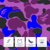 New Camouflage G Barber Cape for Men - Professional Salon Cape with Snap Closures - Waterproof - 63' 56' view 4