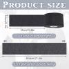 1000 Pieces 10 Rolls Disposable Black Barber Neck Strips, Black Barber Neck Strips Disposable Stretchy Edge Paper Hair for Salon Haircut Styling Barbershop Accessories view 2