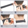 1000 Pieces 10 Rolls Disposable Black Barber Neck Strips, Black Barber Neck Strips Disposable Stretchy Edge Paper Hair for Salon Haircut Styling Barbershop Accessories view 3