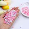 Briskbloom 60g Flatback Pearls and Rhinestones for Crafts, 3620PCS 2mm-10mm Mix for Nails Face Art Tumblers, with Tweezers Wax Pen, White|Pinks view 2