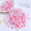 Briskbloom 60g Flatback Pearls and Rhinestones for Crafts, 3620PCS 2mm-10mm Mix for Nails Face Art Tumblers, with Tweezers Wax Pen, White|Pinks view 3