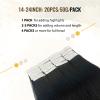 16Inch Tape in Hair Extensions Human Hair,Silky Straight 100% Remy Human Hair Seamless Skin Weft Tape in Hair Extensions #1 Jet Black 50 Gram 20Pcs/Pack for Women view 3