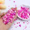 Briskbloom 60g Mix Pearls and Rhinestones for Crafts - 3620PCS 2mm-10mm Flatback for Nails, Face Art, Tumblers - Jelly and Half Pearls - Light Pink, Hot Pink, Clear view 2