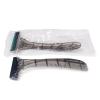 100 Pack Disposable Razors Individually Wrapped, Razors Bulk, Twin Stainless Steel Blade Razors for Hotel, Travel, Airbnb, Homeless (Grey) view 4