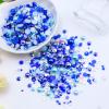 Briskbloom 60g Mix Pearls and Rhinestones, 3620PCS 2mm-10mm Flatback Rhinestones and Half Pearls for Crafts Nails Face Art Tumblers, with Tweezers Wax Pen, Blue|Green|White|Purple view 3