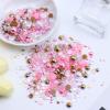 Briskbloom 3620PCS 2mm-10mm Flatback Pearls and Rhinestones Mix for Crafts, Nails, Face Art, Tumblers - Jelly Rhinestones and Half Pearls, with Tweezers and Wax Pen - Pink, Brown, White view 3