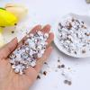 Briskbloom 60g Mix Flatback Pearls and Rhinestones for Crafts, 3620PCS Pearl Rhinestones for Nails Face Art Tumblers, Half Pearls, with Tweezers Wax Pen, Brown White view 2