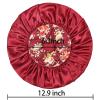 3 Pack Satin Bonnet Silk Hair Bonnet for Sleeping, Sleep Bonnets for Women Large Wide Soft Band Sleep Cap for Curly Hair Braids view 4