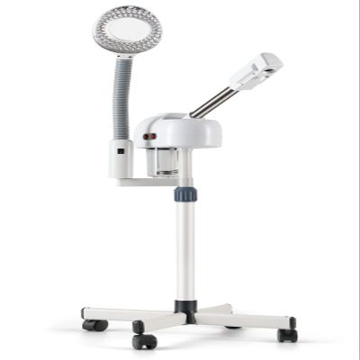 Facial Steamer on Wheels 2in1 Ozone Therapy Face Steam Machine 5X Led The Magnifying Lamp for Professional Spa Skin Care