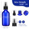Eccliy 32 Pcs Glass Spray Bottles 2 oz for Essential Oils Small Fine Mist Refillable Mini Liquid Cosmetic Spray Bottles Containers for Travel Cleaning Skin Care Plants view 2