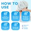 OK TAPE No Water Shampoo Caps (6 Pack) 3 Scents, Rinse Free Shower Cap for Elderly, After Surgery, Camping, Shampoo and Conditioner Hair Wash Cap (Lavender, Verbena and Cucumber Scents) view 4