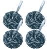 AmazerBath Bath Shower Loofah Sponge 75g/PCS Bath Sponges for Men Exfoliating - Set of 4 Indigo, Large view 1