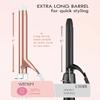 WEEYUM 3/4 Inch Curling Iron, Long Barrel Curling Wand for Hair, Ceramic Tourmaline Hair Curling Iron Double Voltage(100-240V) view 3