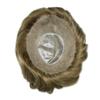 Toupee for Men Human Hair Replacement PU Skin Mens Wig 0.1mm Clear Poly Mens Toupee Hair System Black Brown Blonde Hair Units (7"X9"-110% density#1B30 1B# OFF BLACK WITH 30% SYNTHETIC GREY) view 3