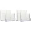 Beaupretty 2pcs Professional Nail Drill Bits Storage Box Plastic Organizer for Manicure Polishing Heads Neatly Displayed Base for Salon and Home Use view 1