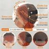 30Inch Ginger Wig Human Hair 13x4 Body Wave Lace Front Wigs Human Hair 350# Colored Wigs Human Hair Orange Wigs for Women 180% Density Ginger Orange Lace Front Wigs Pre Plucked With Natural Hairline view 3