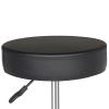 Vasitelan PU Leather Modern Round Rolling Stool with Footrest Height Adjustable Spa Drafting Salon Tattoo Work Massage Stools Task Chair (Style 3-Black) view 4