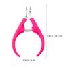 Beavorty 2pcs Non- Cuticle Nipper Stainless Steel Manicure Tool for Precise Nail Trimming and Dead Skin Removal for Home and Salon Use view 2