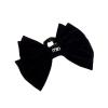 Velvet double-sided bow grab clip Shark clip bun hair clip Headgear for school girls and women hairpin decoration (Black) One size one pack view 1