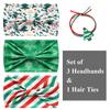 Ainuno Christmas Headbands for Women Green Christmas Tree Party Xmas Head Bands Workout Thick Party Bandana Winter Fashion Yoga Head Bands Hair Knotted Elastic Stretch Headwear Pack of 3 view 2