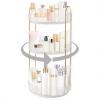 INVSSENE 360 Rotating Makeup Organizer, Bathroom Make Up Spinning Holder Rack, Large Capacity Cosmetics Storage Vanity Shelf Countertop, Fits Cosmetics, Perfume, Skincare, Lipsticks(3 Tiers, Clear) view 2