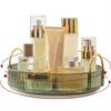 INVSSENE 360 Rotating Makeup Organizer, Bathroom Make Up Spinning Holder Rack, Large Capacity Cosmetics Storage Vanity Shelf Countertop, Fits Cosmetics, Perfume, Skincare, Lipsticks(1 Tier, Green) view 2