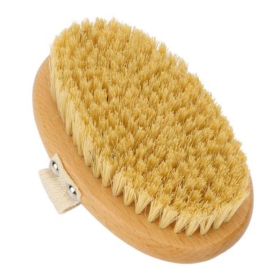 Dry Brush Body Brush for Exfoliating Skin, Firming and Removing Dead Skin, Deep Cleaning with Beech Wood Massage Scrubber Brush for Legs, Feet and Body