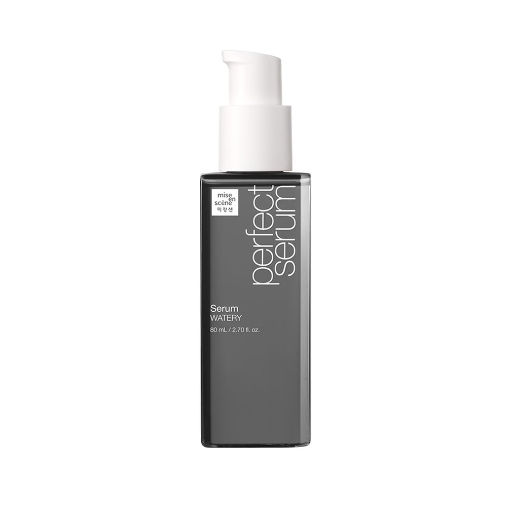 Mise En Scene Perfect Serum Watery - Moisturizing Hair Oil for Ligtweight & Dry | Low Porosity Hair Products | Long Lasting Hydrating | For Fine & Thin Hair, Oily Scalp | Citrus Scent, 2.70 fl. Oz
