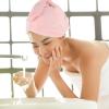 GLEAVI 3pcs Dry Hair Cap Head Wraps for Women Bandanas for Women Coral Hair Towel Wrap for Absorbent Towel Dry s Child Comfortable Polyester view 4