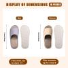 16 Pairs Open Toe Breathable Slippers Bulk Disposable Slippers for Guests Washable House Slipper for Women Men Non Slip Spa Slipper Comfortable Slipper Bulk for Guests Home Bedroom Hotel Travel Unisex view 2