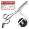 Silver/black barber scissors, high hardness sharp professional hairdresser scissors 6 inch salon hairdresser scissors. (4pc-A) view 4